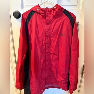 Coleman Men's 3026 Red/Black WIndbreaker Rainwear Jacket SIZE XL